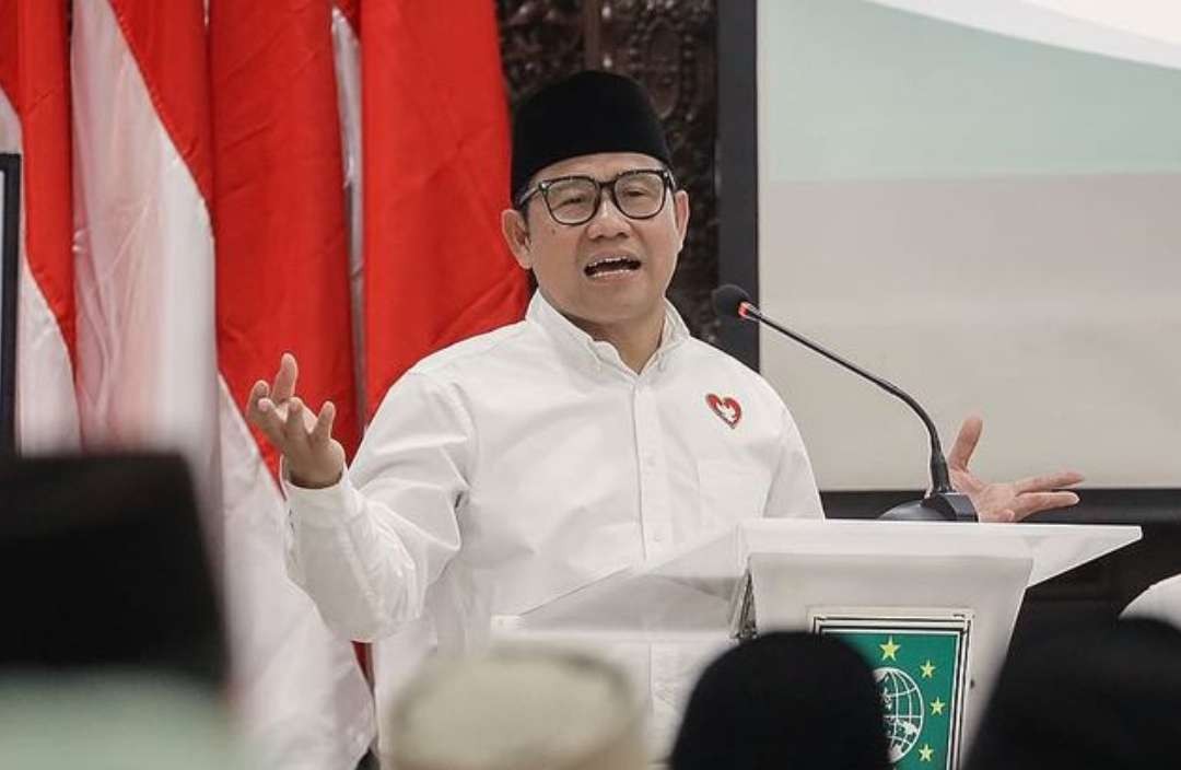 Ketua Umum PKB sekaligus cawapres pendamping capres Anies Baswedan, Muhaimin Iskandar atau Cak Imin menyebut telah pecat Bupati Sidoarjo, Gus Muhdlor. (Foto: Instagram @cakiminow)