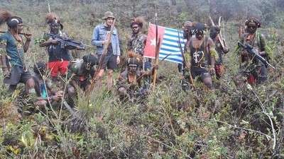 Organisasi Papua Merdeka (OPM) mengumumkan wilayah Meepago, Paniai, Papua Tengah sebagai zona perang dengan TNI-Polri. (Foto: Ant)