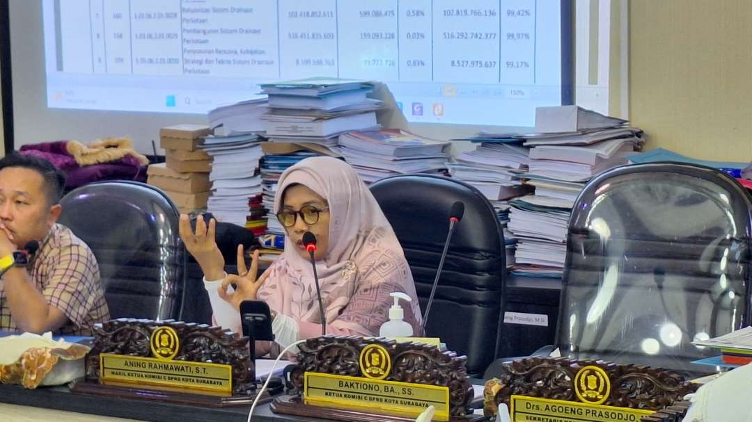 Wakil Ketua Komisi C DPRD Kota Surabaya, Aning Rahmawati. (Foto: Julianus Palermo/Ngopibareng.id)