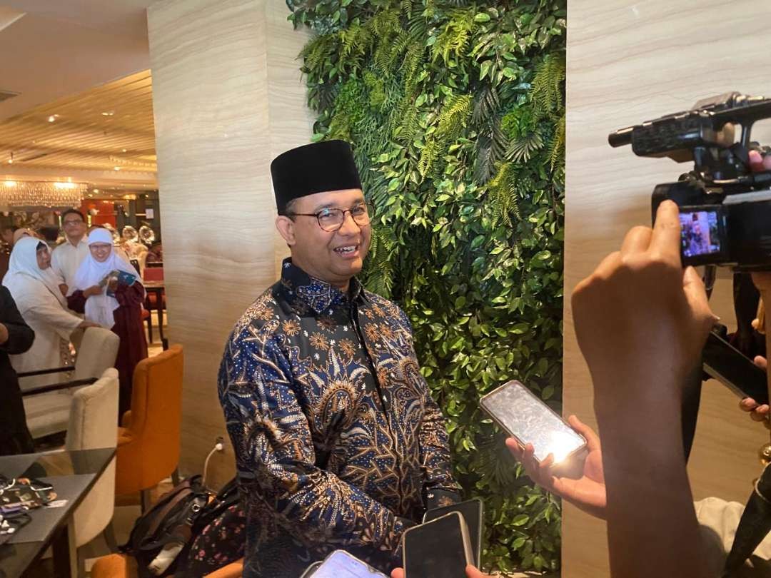 Mantan calon presiden Pilpres 2024, Anies Rasyid Baswedan. (Foto: Julianus Palermo/Ngopibareng.id)