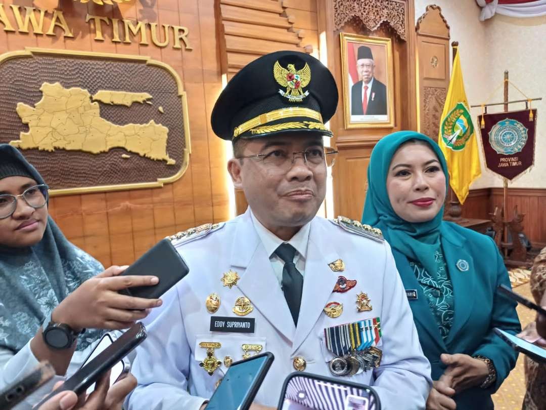 Pj Walikota Madiun, Eddy Supriyanto usai pengukuhan di Gedung Negara Grahadi, Surabaya, Senin 29 April 2024. (Foto: Istimewa)