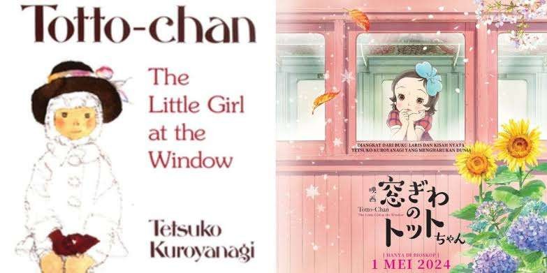 Film Totto Chan The Little Girl at The Window adaptasi dari buku laris karya Tetsuko Kuroyanagi. (Foto: Istimewa/ Kolase)