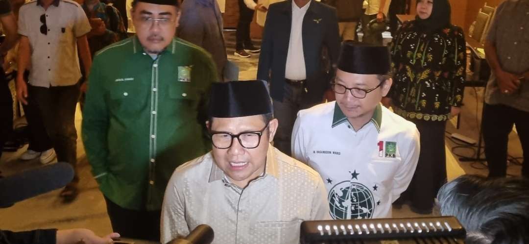 Ketua Umum Partai Kebangkitan Bangsa, Muhaimin Iskandar (Tengah). (Foto: Julianus Palermo/Ngopibareng.id)