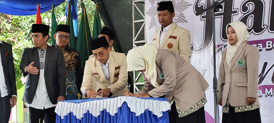 Kegiatan halalbihalal keluarga besar Muhammadiyah Kabupaten Kediri sekaligus acara Pengukuhan Pemuda Muhammadiyah dan Nasyiatul Aisyiyah (Foto: Fendi Lesmana/Ngopibareng.id)