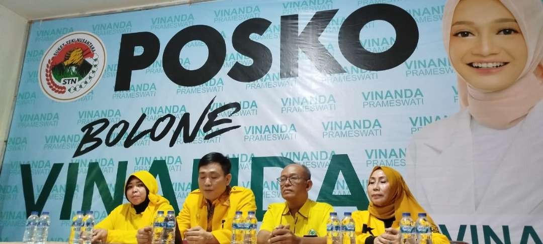 Partai Golkar Kota Kediri tengah visi misi dan program kerja bakal calon Walikota Kediri yang diusungnya yaitu Vinanda Prameswati. (Foto: Fendi Lesmana/Ngopibareng.id)