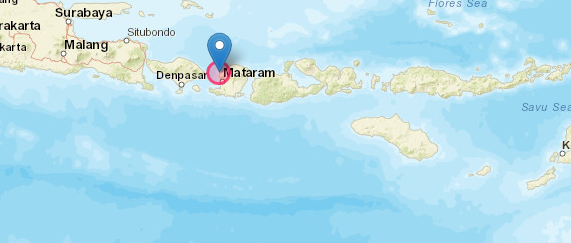 Gempa bumi magnitude 5,5 terjadi di Kabupaten Lombok Utara, Provinsi NTB pada Selasa 14 Mei 2024, sore. (Foto: dok. bmkg)