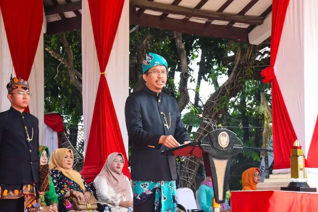 Bupati Sidoarjo, Ahmad Muhdlor Ali dalam sebuah acara di Sidoarjo, sebelum ditetapkan sebagai tersangka oleh KPK, beberapa waktu lalu. (Foto: Aini/Ngopibareng.id)