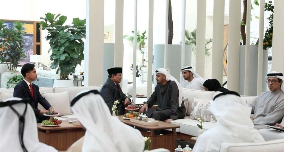 Prabowo kunjungan kerja ke UEA atas undangan MBZ. (Foto: Instagram)