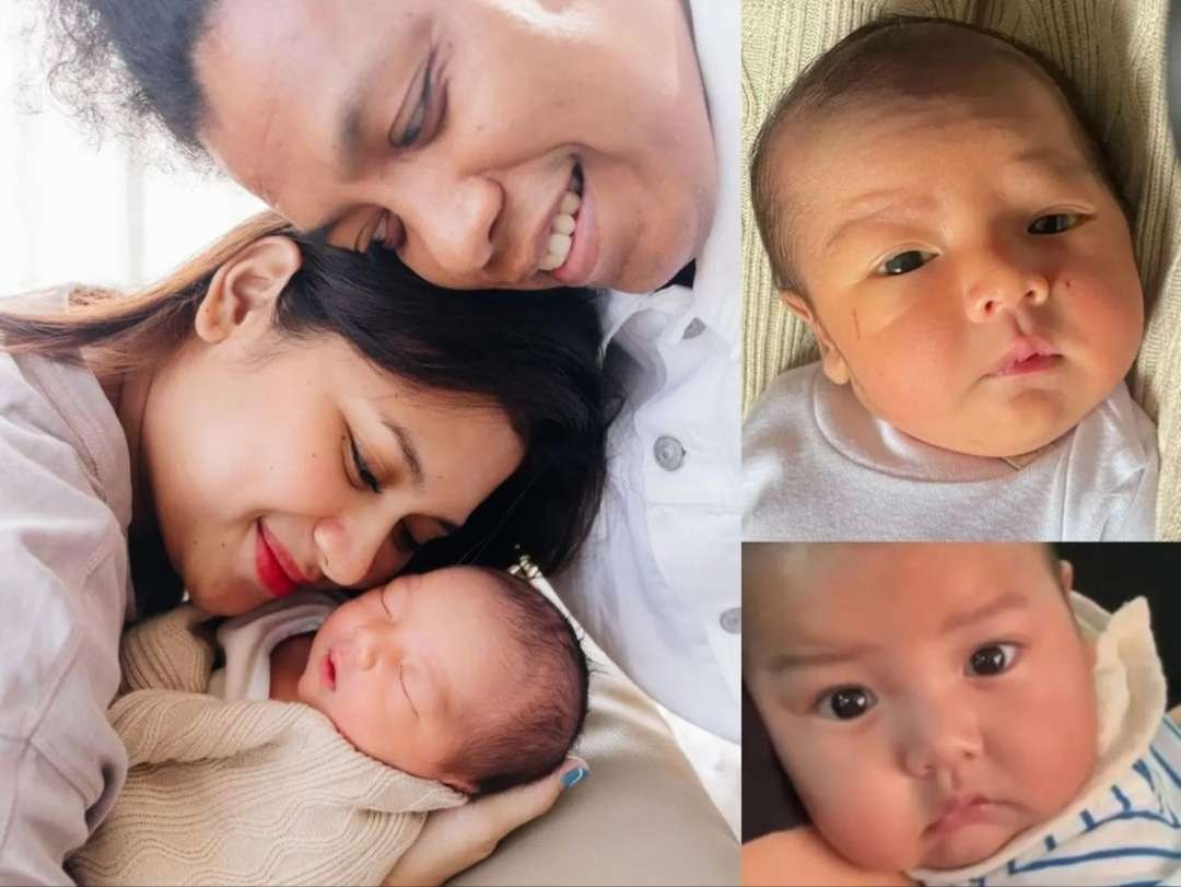 Wajah anak Arie Kriting dan Indah Permatasari akhirnya diperlihatkan ke publik di hari ulang tahun Indah Permatasari, Kamis 16 Mei 2024. (Foto: Kolase/Instagram @indahpermatas)