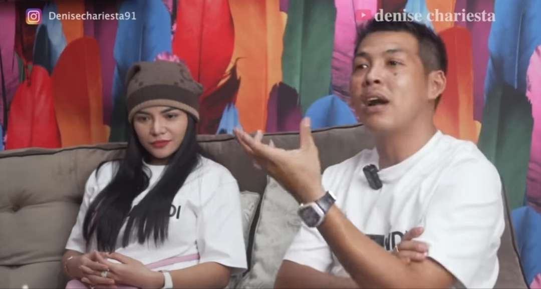 Pasangan kekasih DJ Dinar Candy dan Ko Apex. (Foto: YouTube Denise Chariesta)