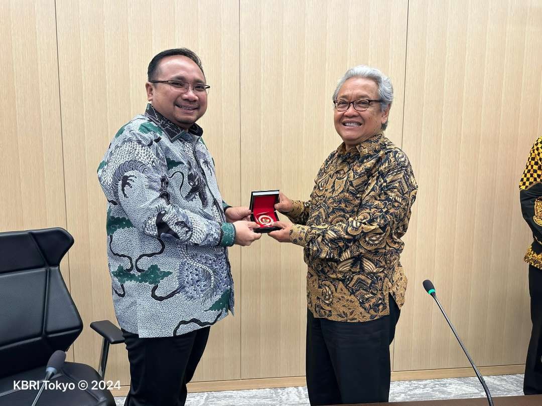 Menag RI Yaqut Cholil Qoumas menyampaikan komitmennya dalam percepatan sertifikasi halal yang diinisiasi oleh KBRI di Tokyo. (Foto: Istimewa)