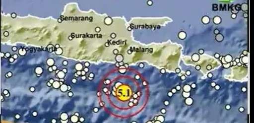 Gempa Malang. (BMKG)