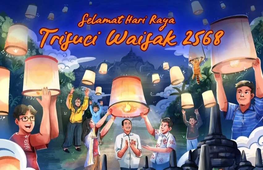 Presiden Jokowi menyampaikan ucapan selamat hari raya Waisak. (Foto: Instagram @jokowi)