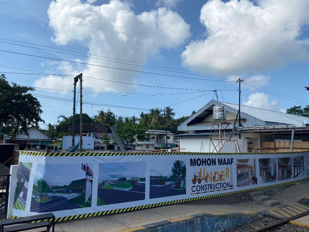 Stasiun Banyuwangi kota mulai dikembangkan dengan konsep bangunan adat osing (foto: istimewa)