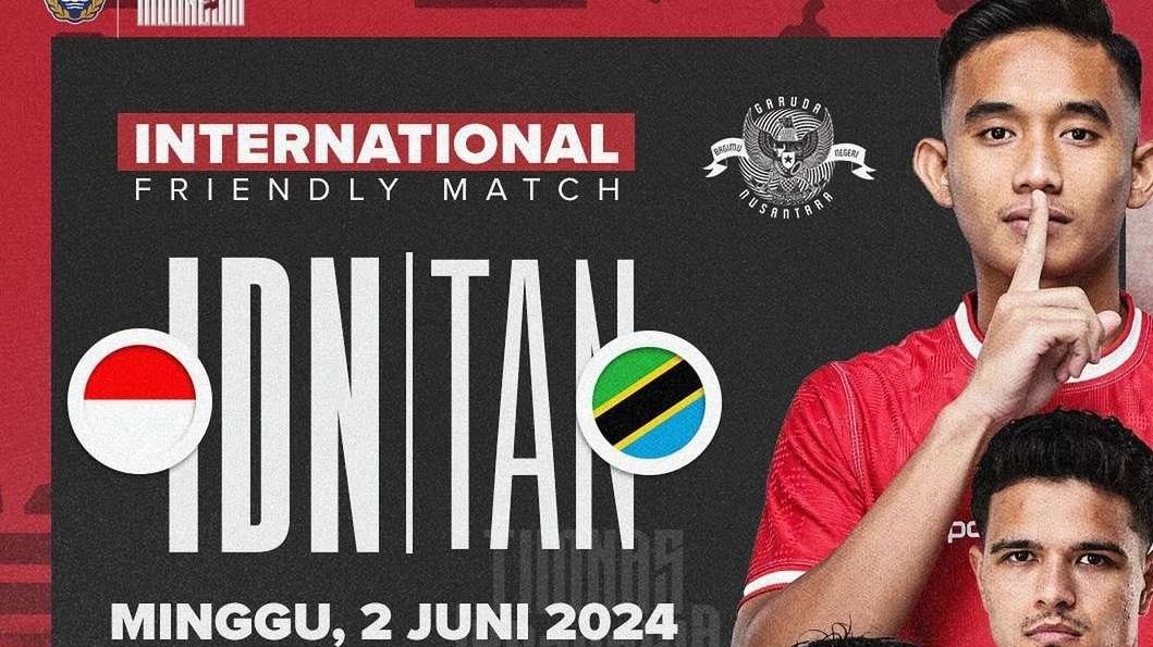 Laga ujicoba Timnas Indonesia vs Tanzania di Stadion Madya GBK, Jakarta, Minggu 2 Juni 2024. (Foto: Instagram @timnas.indonesia)