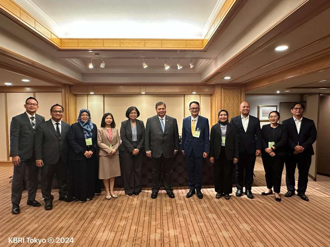 Menteri Koordinator (Menko) bidang Perekonomian RI Airlangga Hartarto mewakili Presiden Joko Widodo menjadi pembicara dalam Nikkei Global Forum 29th Future of Asia di Tokyo, Jumat, 24 Mei 2024.(Foto: Istimewa)