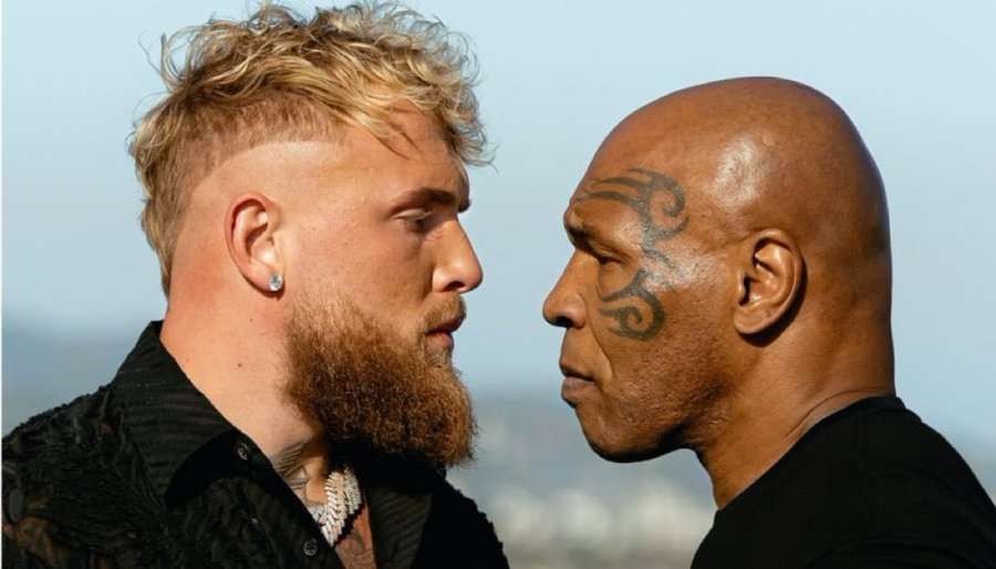 Jake Paul vs Mike Tyson. (Foto: X/Daily Loud)