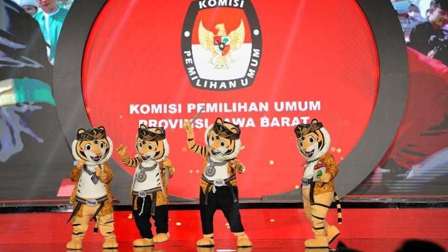 Maskot Pilkada Harimau Sili dan Wangi. (Foto: Pemprov Jabar)