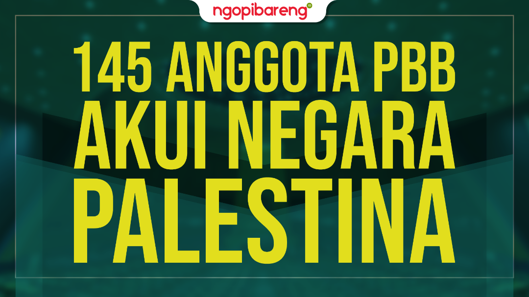 Total 145 dari 193 negara anggota PBB yang telah mengakui Palestina sebagai sebuah negara. (Ilustrasi: Chandra Tri Antomo/Ngopibareng.id)