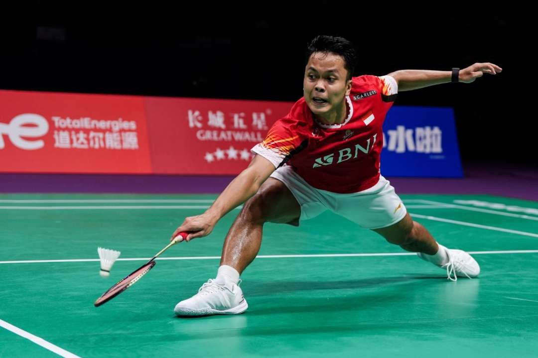 Tunggal putra Indonesia Anthony Sinisuka Ginting akan menghadapi Leong Jun Hao dari Malaysia di babak 16 besar Singapore Open. (Foto: PBSI)