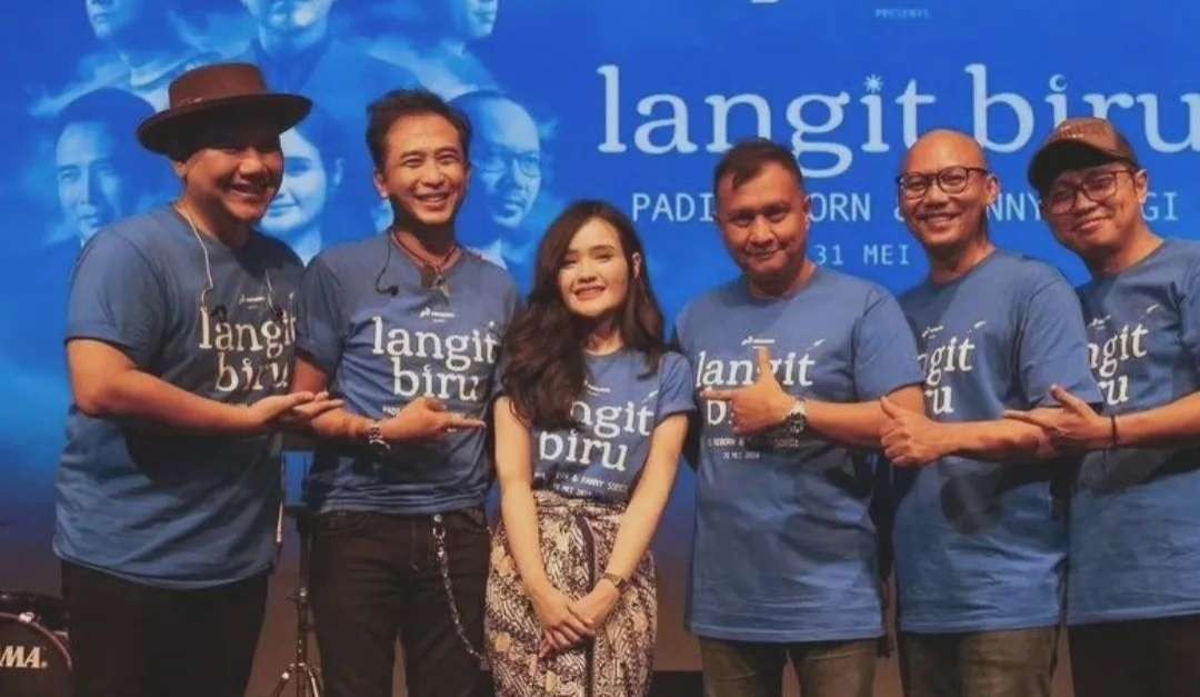 Kolaborasi grup band Padi Reborn dan Fanny Soegi, single lagu Langit Biru. (Foto: Instagram)