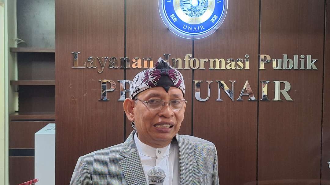 Rektor Universitas Airlangga Surabaya, Prof. Mohammad Nasih. (Foto: Julianus Palermo/Ngopibareng.id)