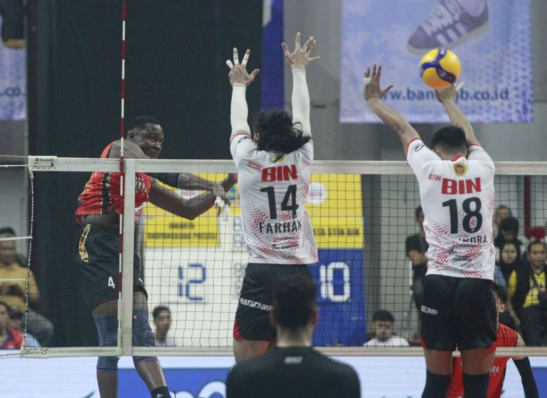 Tim putra Jakarta STIN BIN gagal raih kemenangan usai kalah dari Bhayangkara. (Foto: Proliga)