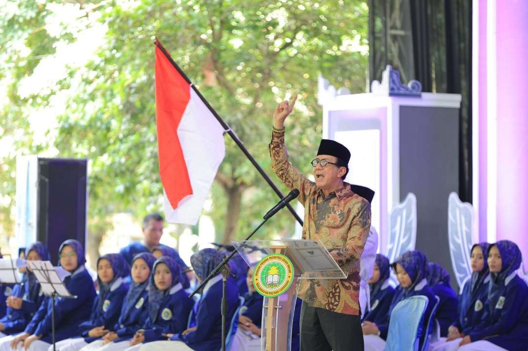 Menkumham Yasonna H. Laoly tekankan pentingnya membangun SDM unggul. (Foto: Humas Kemenkumham Jatim)