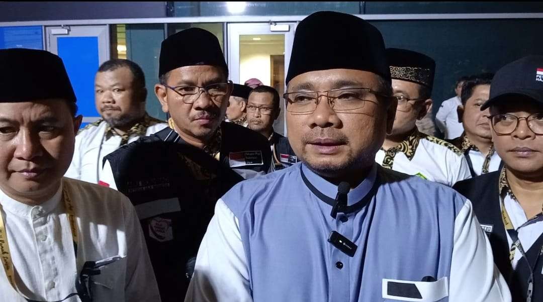 Fase pemberangkatan jemaah haji sudah hanpir final. Menteri Agama Yaqut Cholil Qoumas menilai tahapan ini berjalan lancar. (Foto: MCH 2024)