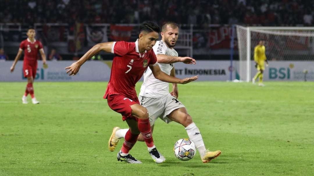 Marselino Ferdinan kembali menjadi andalan saat Timnas melawan Filipina. (Foto: Fariz Yarbo/Ngopibareng.id)