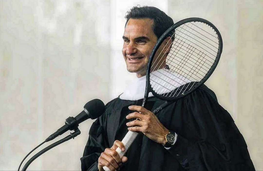 Roger Federer, dianugerahi gelar Doktor Honoris Causa (H.C) dari perguruan tinggi Amerika Serikat Dartmouth College. (Foto: YouTube Dartmouth)