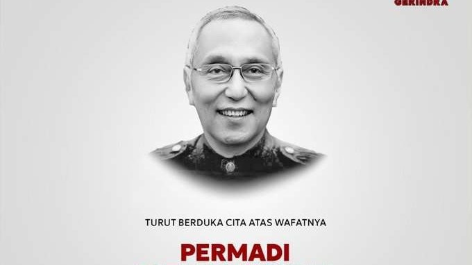 Politisi senior Permadi yang menjabat sebagai Anggota Dewan Pembina Partai Gerindra meninggal dunia, Selasa 12 Juni 2024. (Foto: Gerindra)