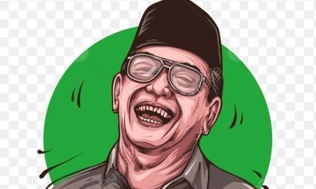 Gus Dur yang kaya humor. (Ilustrasi)