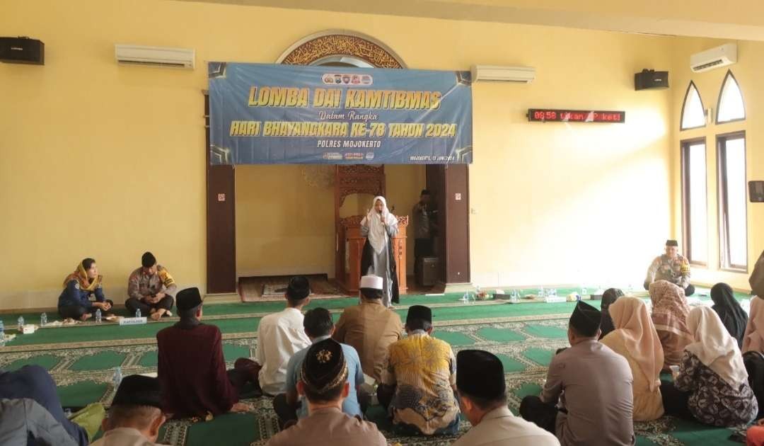 Lomba Dai Kamtibmas diikuti pelajar dari 14 Kecamatan yang ada di Kabupaten Mojokerto(Foto Deni Lukmantara/Ngopibareng)