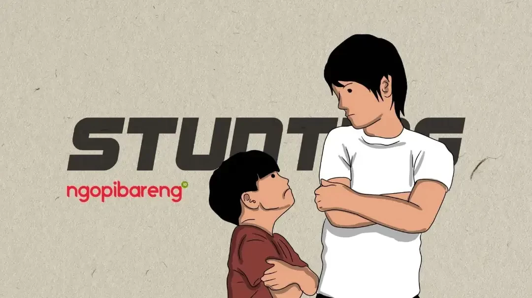 Stunting yang dialami anak-anak, termasuk di Kota Madiun dan daerah lain di Jawa Timur. (Ilustrasi stunting/Ngopibareng.id)