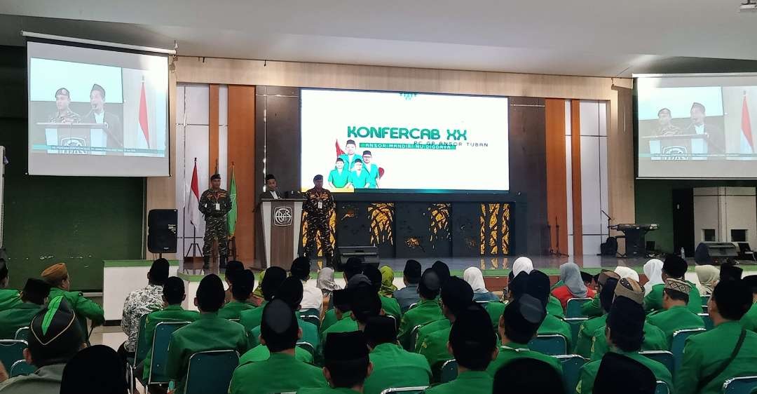 Konfercab PC GP Ansor Tuban di Ma'had Bahrul Huda (Foto: Khoirul Huda/Ngopibareng.id).