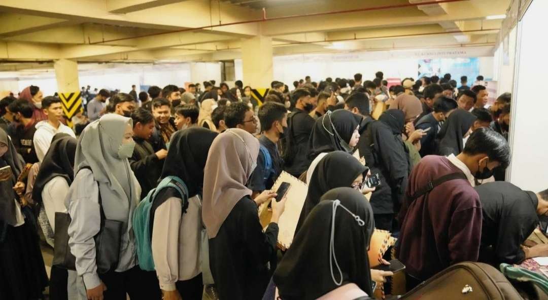 Job fair tahun 2023 di GMSC Kota Mojokerto.(Foto Dok. Kominfo)