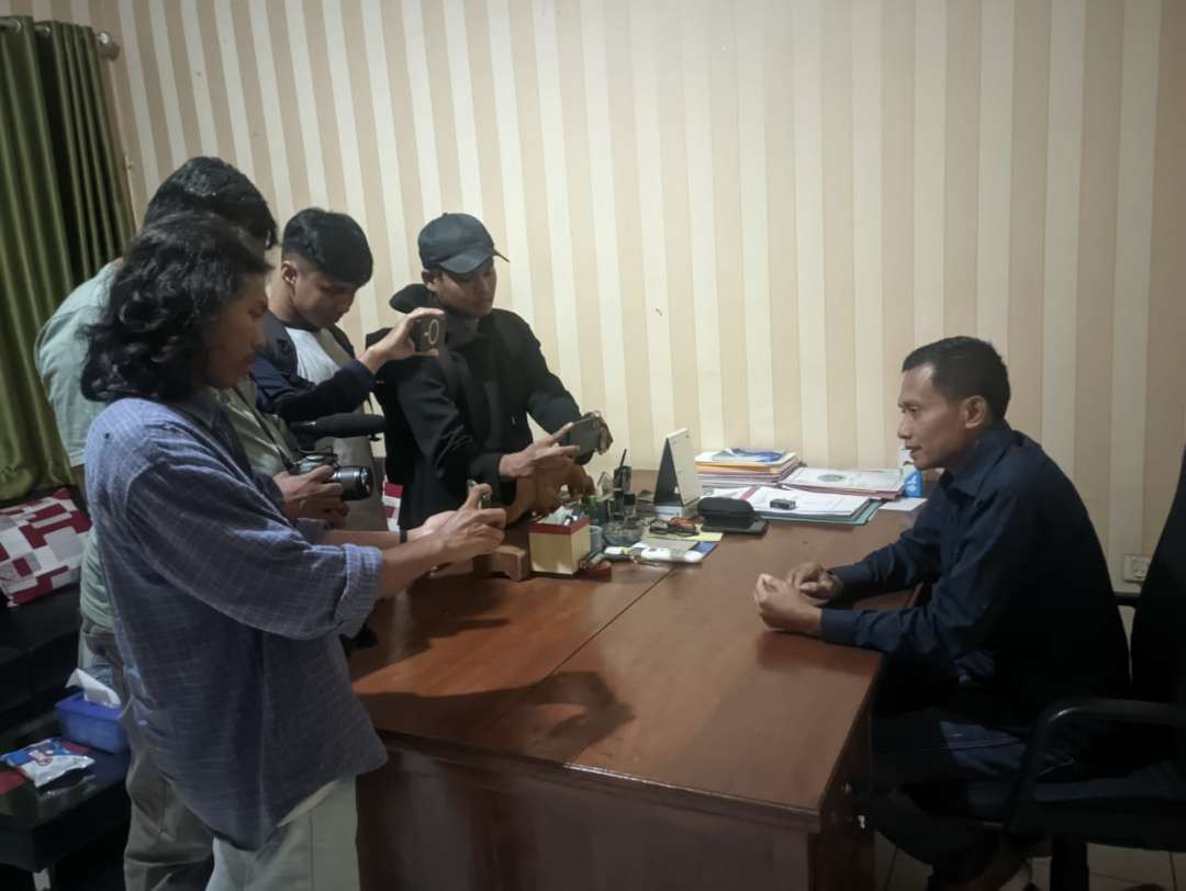 Kasatres narkoba Polres Blora saat memberikan keterangan kepada wartawan.