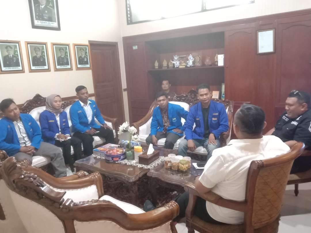 PC PMII Blora audiensi dengan Kejaksaan Negeri Blora. (Foto: Istimewa)