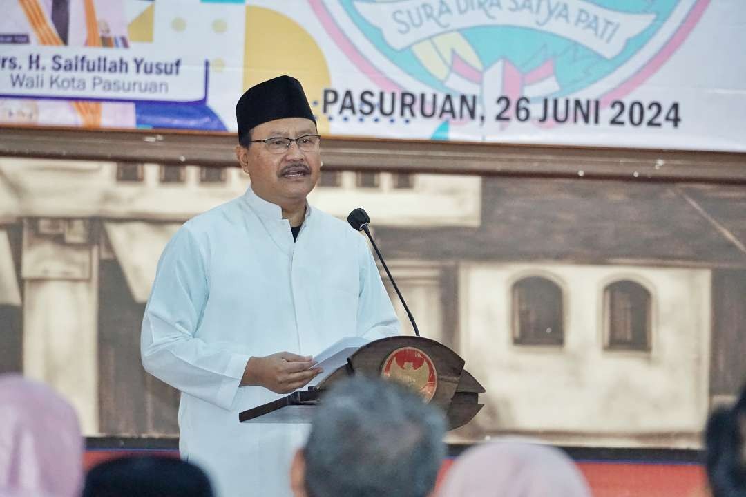 Walikota Pasuruan H. Saifullah Yusuf (Gus Ipul) buka Sosialisasi Perlindungan PMI (Pra dan Purna Penempatan). (Foto: Istimewa)