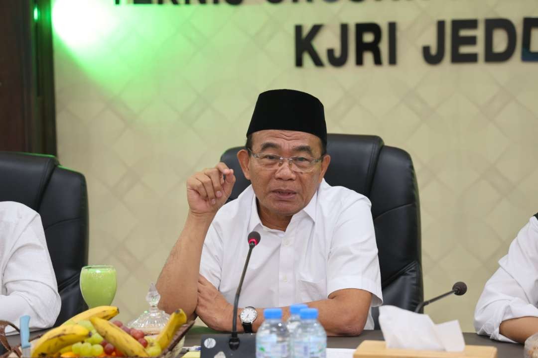 Menko PMK Muhadjir Effendy mengapresiasi kesuksesan penyelenggaraan ibadah haji 1445 H/2024 M. Ia menilai banyak terobosan. (Foto: Dok MCH 2024)