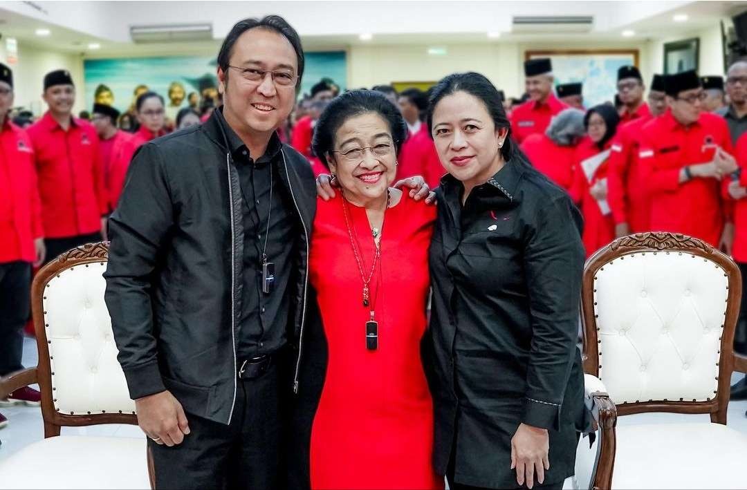 Megawati Soekarnoputri bersama kedua anaknya, Prananda Prabowo dan Puan Maharani. (Foto: Instagram Puan Maharani)