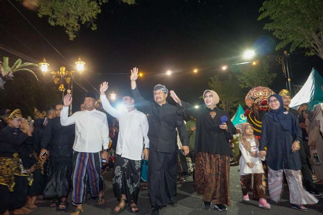 Walikota Pasuruan Saifullah Yusuf usai melaunching Car Free Night di Kota Pasuruan. (Foto: Pemkot Pasuruan)