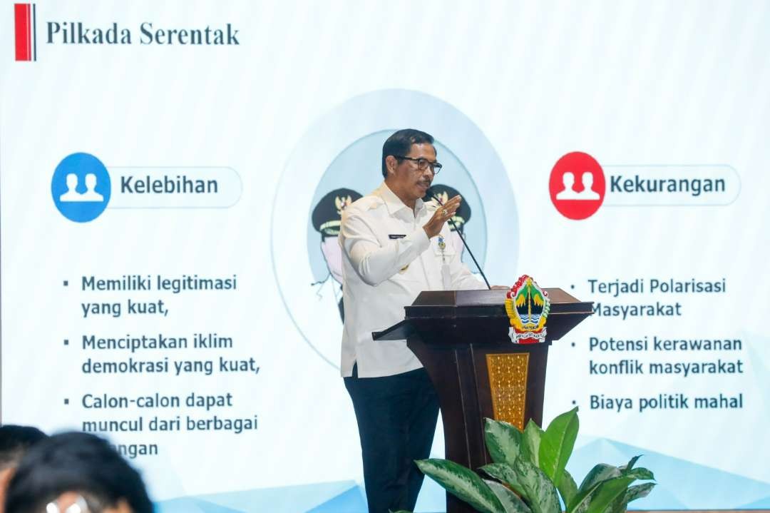 Pj Gubernur Jawa Tengah Nan Sudjana menargetkan partisipasi pemilih pada Pilkada Jateng 2024 mencapai 82 persen. (Foto: Humas Pemprov Jateng)