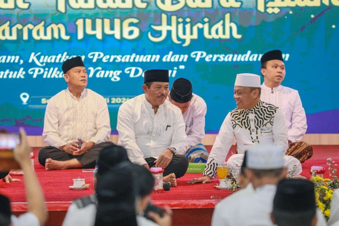 Pj Gubernur Jawa Tengah Nana Sudjana saat hadiri peringatan Tahun Baru 1 Muharam. (Foto: Pemprov Jateng)