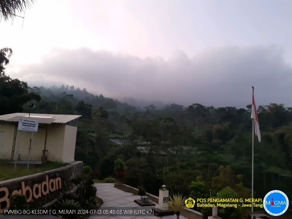 Pengamatan visual Gunung Semeru, Sabtu 13 Juli 2024. (Foto: MAGMA)