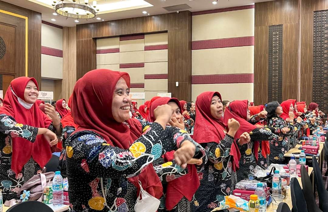 Puluhan guru TK di Sidoarjo Ikuti Workshop manfaat manfaat seni bagi pertumbuhan anak usia dini (Foto: Aini/Ngopibareng.id)