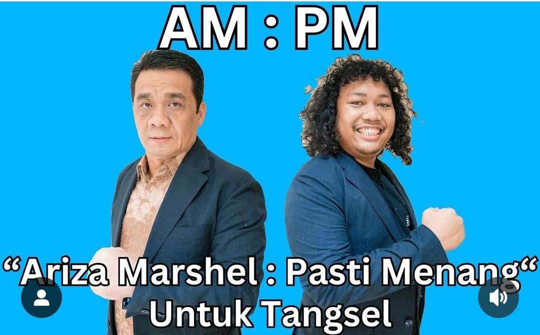 Komedian Marshel Widianto akan mendampingi bakal calon Walikota Tangerang Selatan (Tangsel), Riza Patria sebagai bakal calon Wakil Walikota Tangsel. (Foto: Instagram)