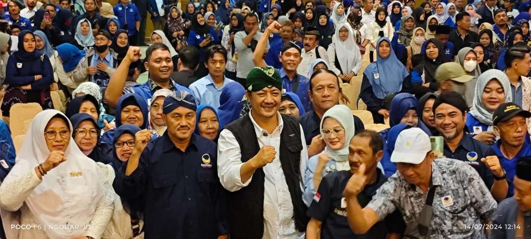 Gelar Konsolidasi, DPD Partai Nasdem Kabupaten Kediri Target 70 Persen Perolehan Suara Untuk Pasangan Deny - Mudawamah di Pilbup 2024 (Foto: Fendhy Lesmana/ngopibareng. Id)