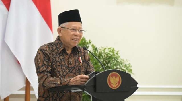 Wakil Presiden (Wapres) Ma’ruf Amin, selaku Ketua Dewan Pertimbangan Majelis Ulama Indonesia (Wantim MUI) hari ini,  memimpin Rapat Pleno Dewan Pertimbangan MUI (Foto: Setwapres)